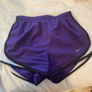 Purple Nike shorts